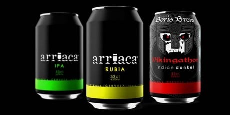 La cerveza artesana Arriaca es la primera en envasarse en lata