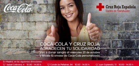 Coca-Cola regalará latas personalizadas a los donantes de sangre
