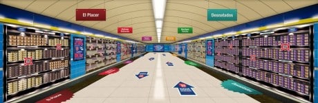Danone convierte la estación de Metro de Madrid Callao en un supermercado