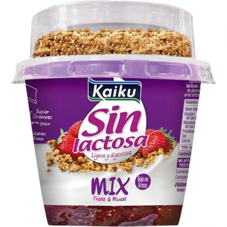 Kaiku Sin Lactosa MIX, el primer snack con formato tricapa