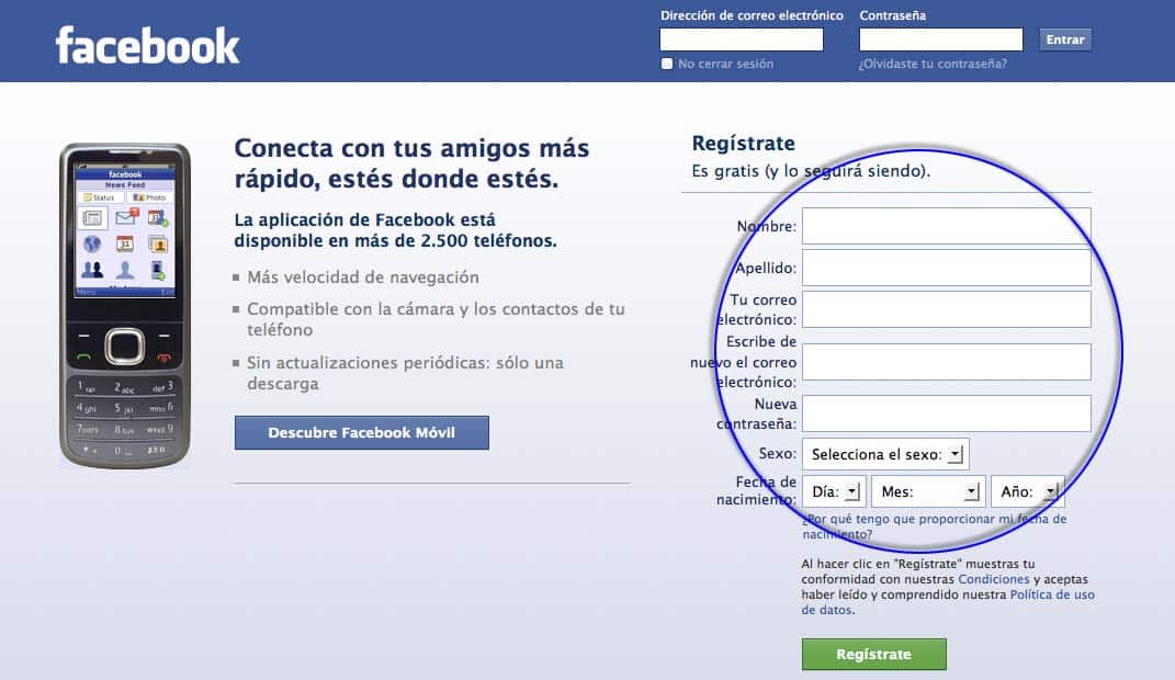 Crear página de fans o empresa en Facebook del Sector Alimentación