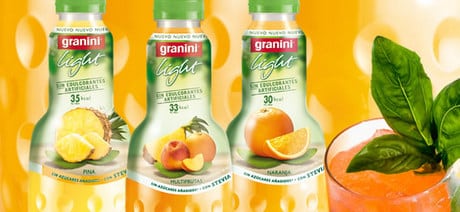 Granini lanza su nueva gama light con Stevia