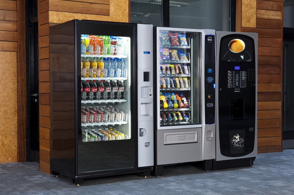 Las bebidas reinan en las máquinas de vending