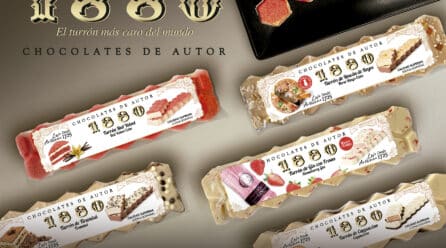 1880 y Puerto de Indias elaboran un turrón de ginebra con fresas