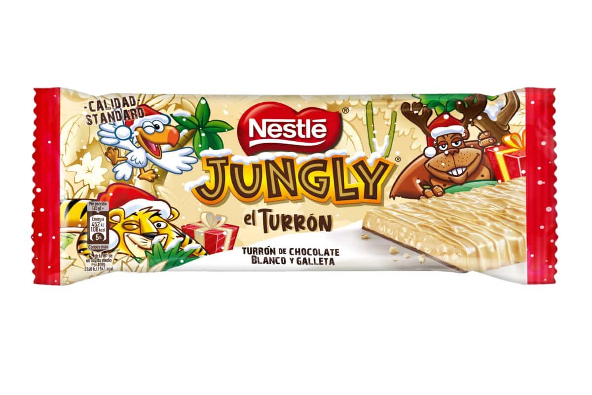 El turrón Nestlé Jungly ¡vuelve! y estrena versión en chocolate blanco