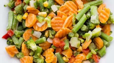 La producción de verduras congeladas cae un 8 % por primera vez en diez años