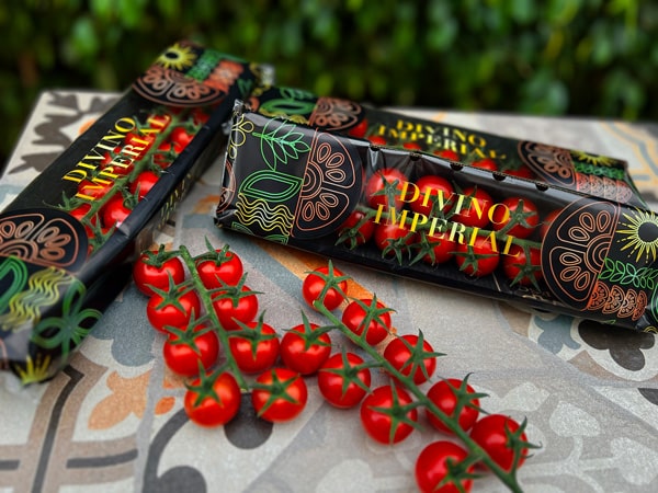 Cualin Quality lanza el nuevo packaging art decó de sus tomates cherry premium Divino Imperial