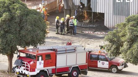 Un incendio calcina las instalaciones de Mabe Hortofrutícola en El Ejido