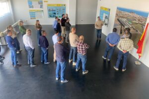 Los regantes de la IDAM Águilas-Guadalentín constatan los avances en la ampliación de la desaladora