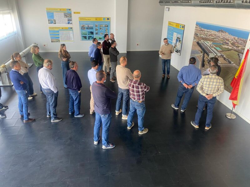 Los regantes de la IDAM Águilas-Guadalentín constatan los avances en la ampliación de la desaladora