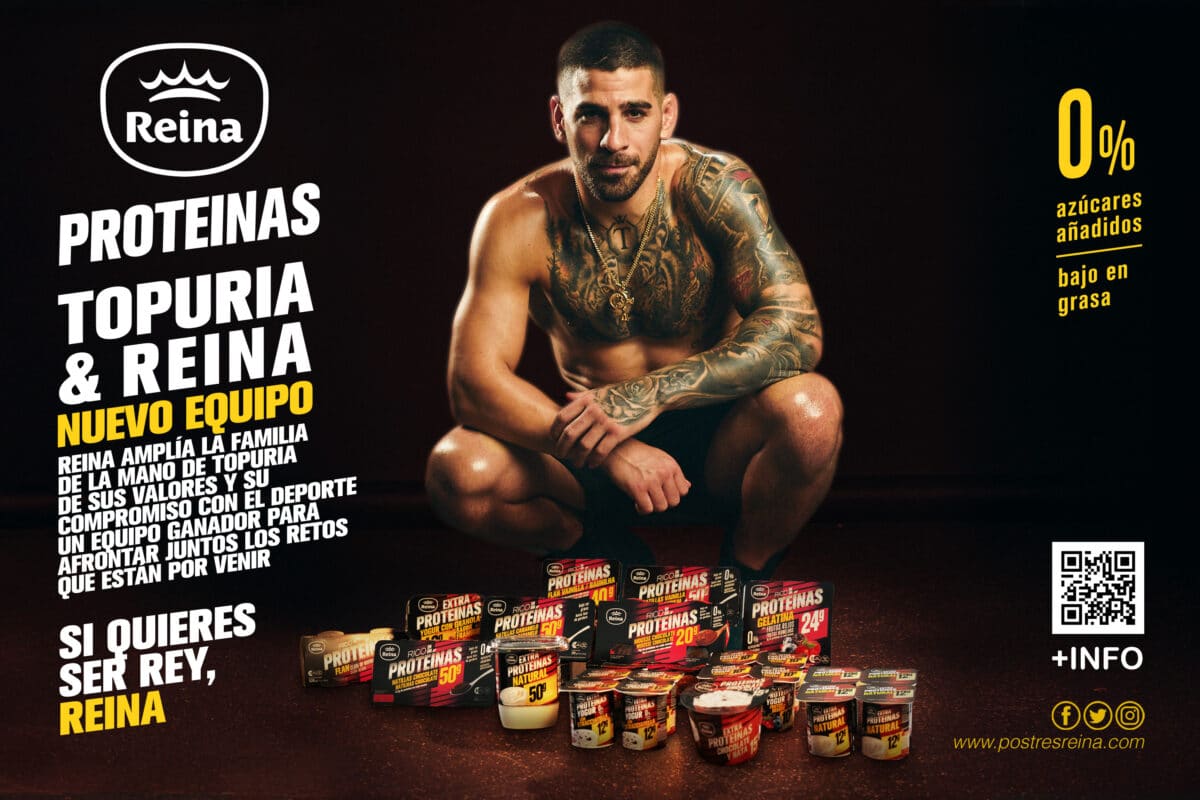 Postres Reina se alía con Ilia Topuria para lanzar su nueva campaña “Si quieres ser Rey, Reina”