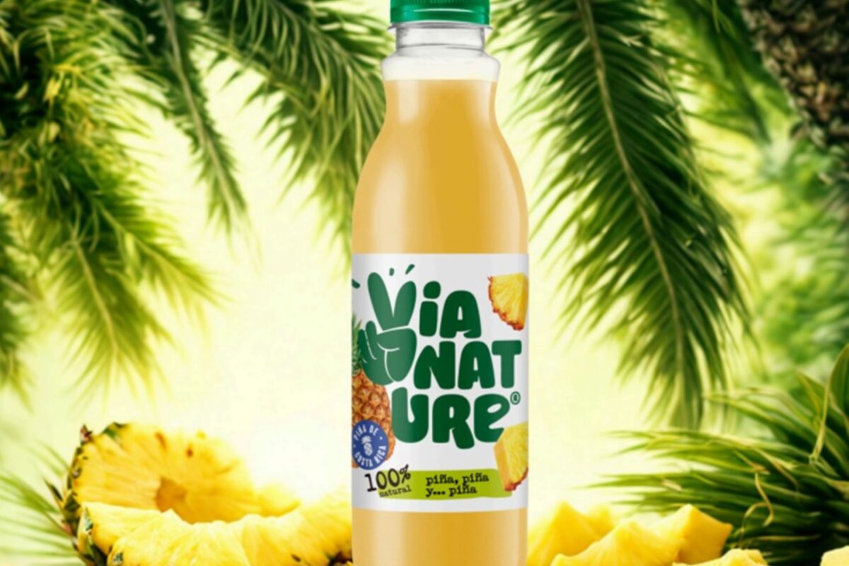 Vianature lanza su nuevo zumo 100% natural de piña Golden Sweet