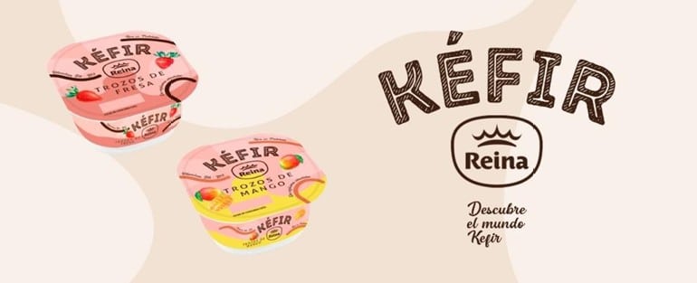 Postres Reina amplía su gama de kéfir con dos nuevos sabores: fresa y mango