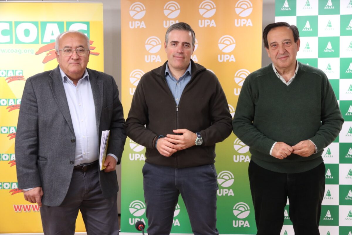 ASAJA, COAG y UPA anuncian movilizaciones en toda España por la situación del sector agrario